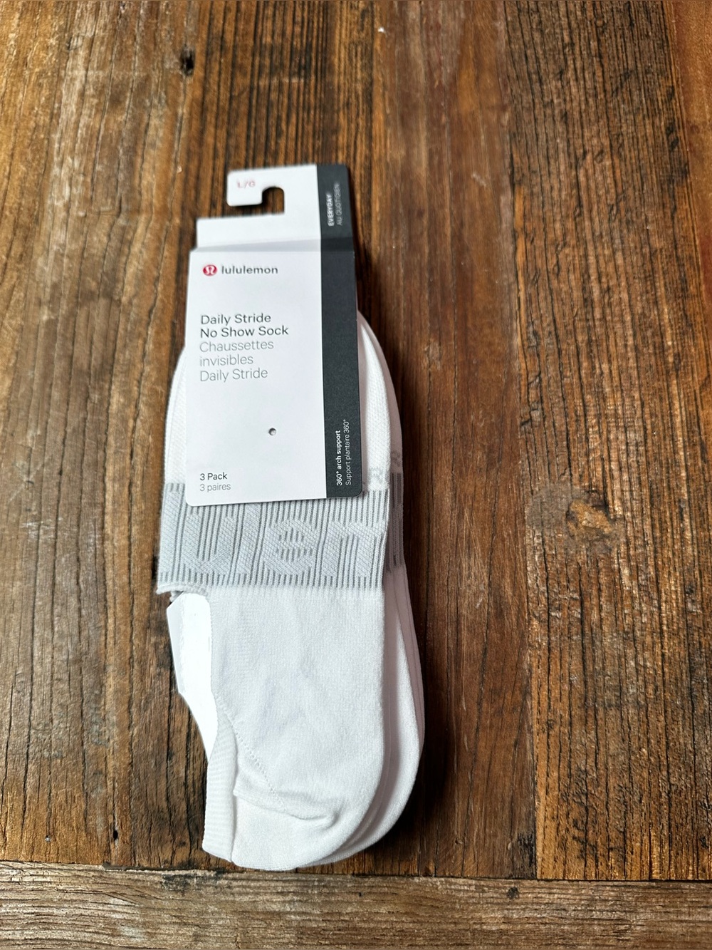 lululemon athletica Daily Stride No-Show Socks - White